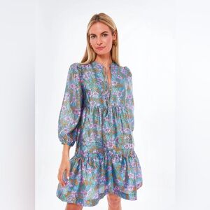 BAUM UND PFERDGARTEN
Blue Flowerscape Arvilla Dress Size 34